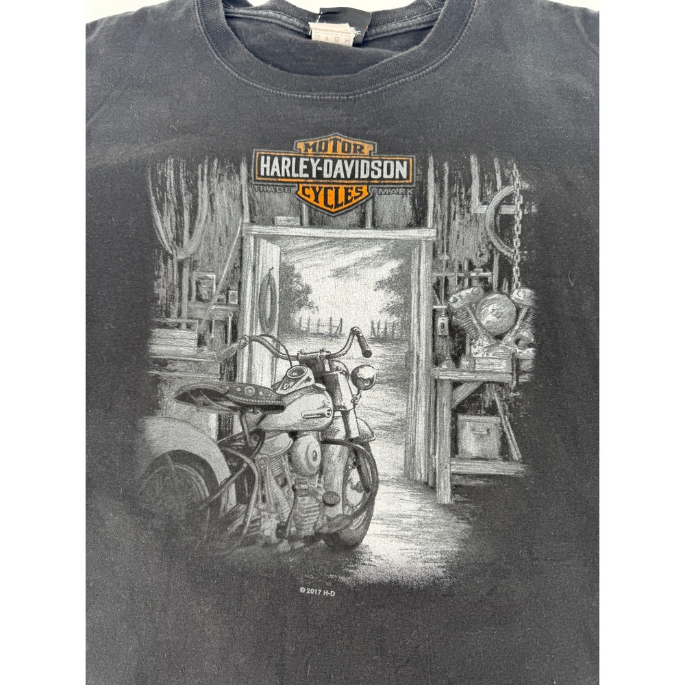 Harley-Davidson T-Shirt Mens Large Black London Warr's King's Road Graphic Tee‎ - Picture 3 of 12